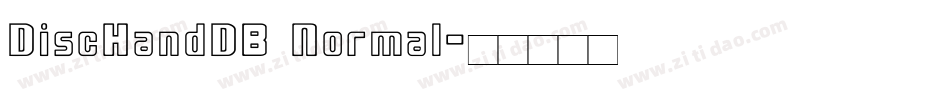 DiscHandDB Normal字体转换